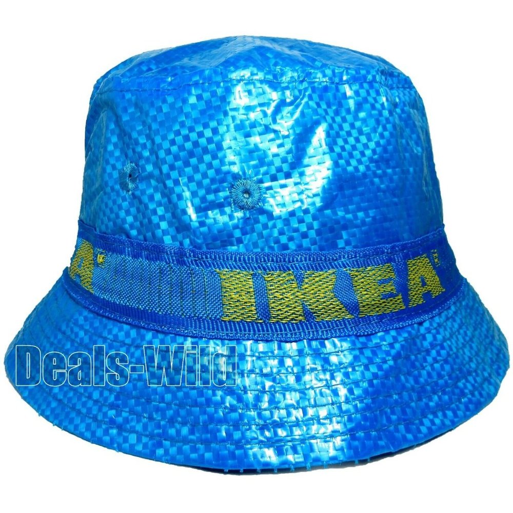 IKEA Hat Bucket Sun Rain Fisherman Party Blue w/ Lining KNORVA BRAND NEW